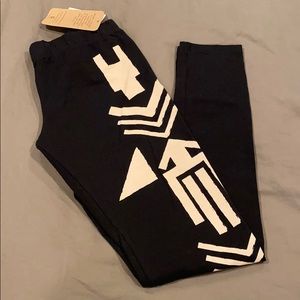 Black tribal print leggings. Threads for thought!